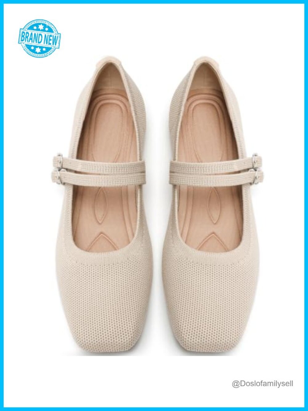 Woven Ballet Flats Foldable Mary Jane Shoes Slip On Casual Comfort